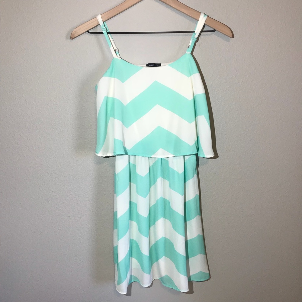 Chevron stripe dress